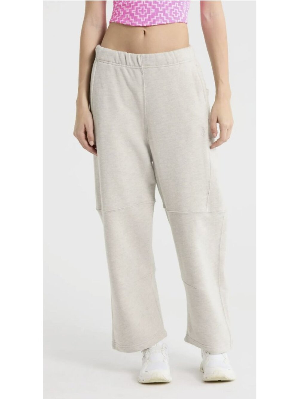 Free People Heather Top Score Barrel Sweat Pants Size Medium New
